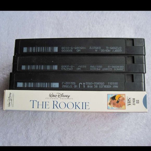 The Rookie Goofy Movie James Giant Peach Max Keebles VHS Cassette Tape Bundle $4 - Picture 3 of 5